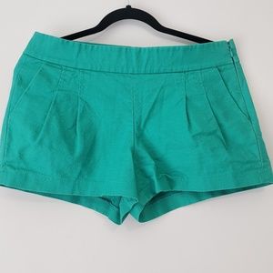 J.Crew women’s blue green pleated short